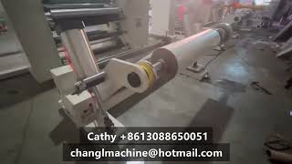 newly testing 500 meters high speed film paper slitting machine friction shaft rewinding shipping