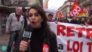 Rassemblement contre la loi El Khomri (Place Gre'net - 09-03-2016)