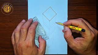 How to draw 3d drawing#step by step