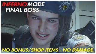 Resident Evil 3 Remake Final Boss Fight - Inferno Mode - NO BONUS/SHOP ITEMS! NO DAMAGE!