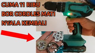 cara memperbaiki bor cordless tidak berputar