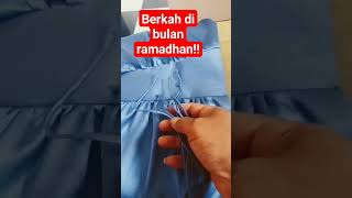 dapat order jahitan baju gamis lebaran!!masyaallah,tabarakallah!! #shorts#caramenjahit #sewing