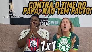 React Reações San Lorenzo x Palmeiras melhores momentos #futebol #casal #palmeiras #reaction