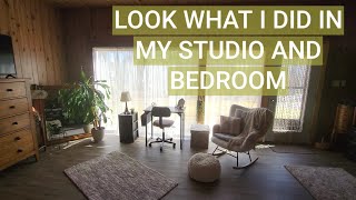 CHANGES I MADE  IN MY STUDIO AND BEDROOM🦋OOTD BOHO CHIC💋