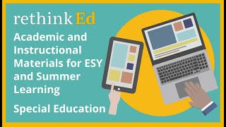 Academic and Instructional Materials for ESY and Summer Learning (Special Education)