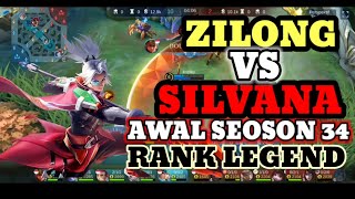 PUSHRANK AWAL SEOSON 34: ZILONG VS SILVANA [MLBB]