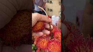 Fresh Rambutan And Bread #viral #food #short #trending ding