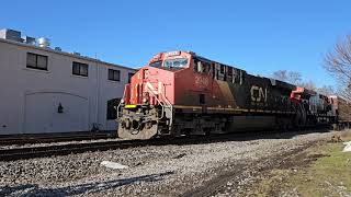 2/4/2024 CN 2948, CN 3216 SB Waukesha,WI @TrainswithAndy