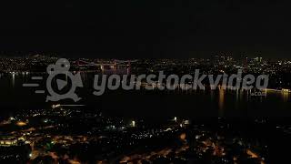 istanbul, gece genel, boğaz köprüsü, fsm köprüsü, gece sahil, gece genel plan, ysv ao 4k 2390