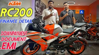 2023 New KTM RC 200 Finance Details | EMI, Downpayment💰, ROI ☑️