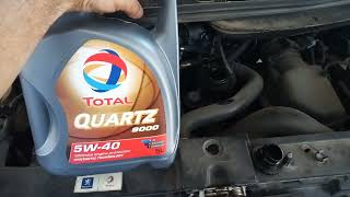 peugeot 807 2.0hdi oil change and servise reset