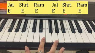 Jai Shri Ram | Keyboard / Piano Tutorial | With Notes | Adipurush | New Lyrics |