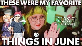 JUNE FAVORITES  |  orange lipstick, lots of hair product and Food Wars?