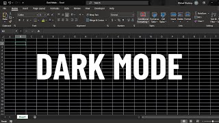 How to Enable Dark Mode in Excel  (Full Guide)