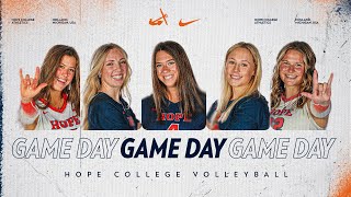 Hope vs. Swarthmore | Volleyball 10.12.24 | NCAA D3 Volleyball