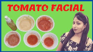 Tomato Facial At Home For Glowing And Whitening Skin | How To Do Facial At Home Step By Step