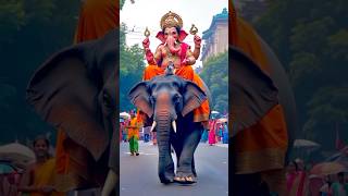 प्रभु आ रहे है || गणपती बापा हाथी पर जिराजमान होके आ रहे है #ytshortsindia #ganpati #ganeshchaturthi