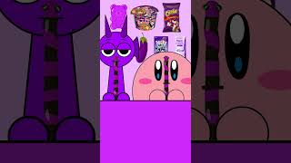 KIRBY VS DURPLE INCREDIBOX SPRUNKI | PURPLE FOOD EMOJI ASMR MUKBANG