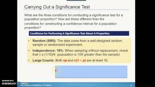 8.2 Tests About a Population Proportion Part 1