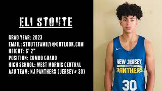 Eli Stoute 2022 Spring Basketball Highlights | West Morris Central '23