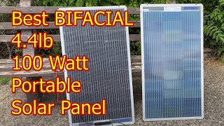 Topunive 100w BIFACIAL Portable SOLAR Panel Unboxing & Review #wisebuyreviews