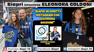 3/7/2020 **BIAPRI intervista ELEONORA GOLDONI**