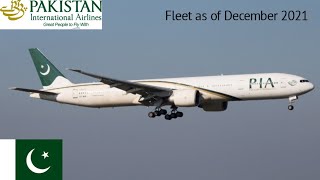 Pakistan International Airlines Fleet as of December 2021