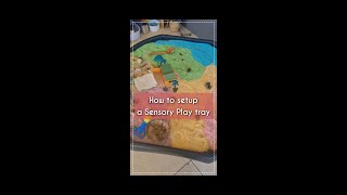 How to setup a Sensory Play tray for your toddler | small world