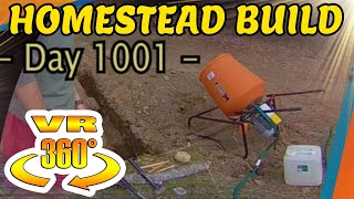 Homestead Building - Chicken Coop 2.0, Foundation, Kushlan Concrete Mixer Test