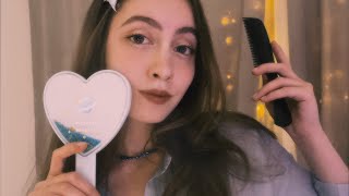 АСМР 🌛заботливо делаю тебе причёску 🤍👩🏻‍🦳 расчёсывание волос | asmr hair care 🙌🏻 тихий голос