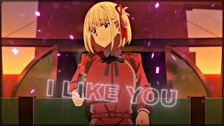 「I Like You 😨🖤」Lycoris Recoil「AMV/EDIT」4K