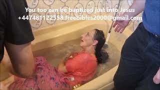 Jesus Christ is for the marginal, baptism into Christ of homeless woman in south London UK