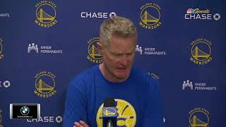 Steve Kerr Postgame Interview | Golden State Warriors lose to Dallas Mavericks 109-99