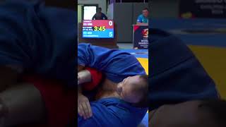 Takedown and painful hold from KHOJIMAMATOV Elyor (UZB) in the bout against STRAZA Tin (CRO) #SAMBO