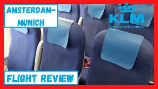 Great KLM flight! Amsterdam-Munich & KLM Crown Lounge - Boeing 737-700 FLIGHT REVIEW