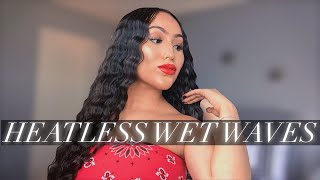 WET WAVES HAIR TUTORIAL *on straight hair*