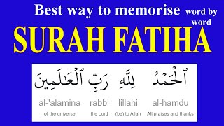 Memorize surah fatiha very easily|surah fatiha memorizetion in english|surah fatiha in english