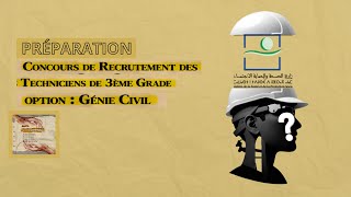 Concours Génie civil Ministère de la Santé / مباراة تقني متخصص وزارة الصحة الهندسة المدنية | P3#qcm