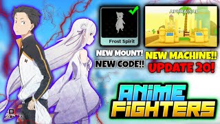 New Talent Machine Update and New CODE!! | Anime Fighters Simulator Roblox