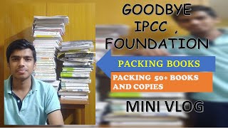 GOODBYE #CA INTERMEDIATE 👏🥳| packing CA books 50+ books packed and copies #packing #cafinalclasses