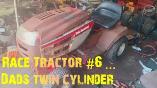 golf cart and race Tractor number 6