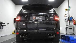 Range Rover SVR 5.0 V8 Exhaust Sound Mid Muffler Delete