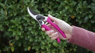 Hoselink 225mm Secateurs in Pink or Blue