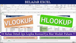 CARA MUDAH BELAJAR RUMUS VLOOKUP DAN HLOOKUP | Mudah dan Cepat di Pahami.