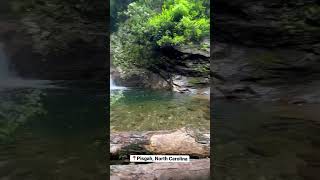 A hidden gem in the mountains of NC #youtubeshorts #waterfall #hiking