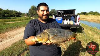 Early morning carp fishing in South Texas