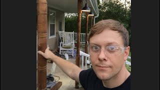 Replacing wood columns on a porch