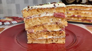 МЕДІВНИК НА СКОВОРІДЦІ🍯 Без духовки та міксера🍰