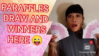 RAFFLES DRAW AND WINNERS HERE😘😜🙏