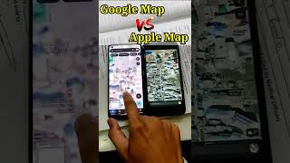 Google Map vs Apple Map 😱 | i phone tips | #applemap #iphone #shorts #technews